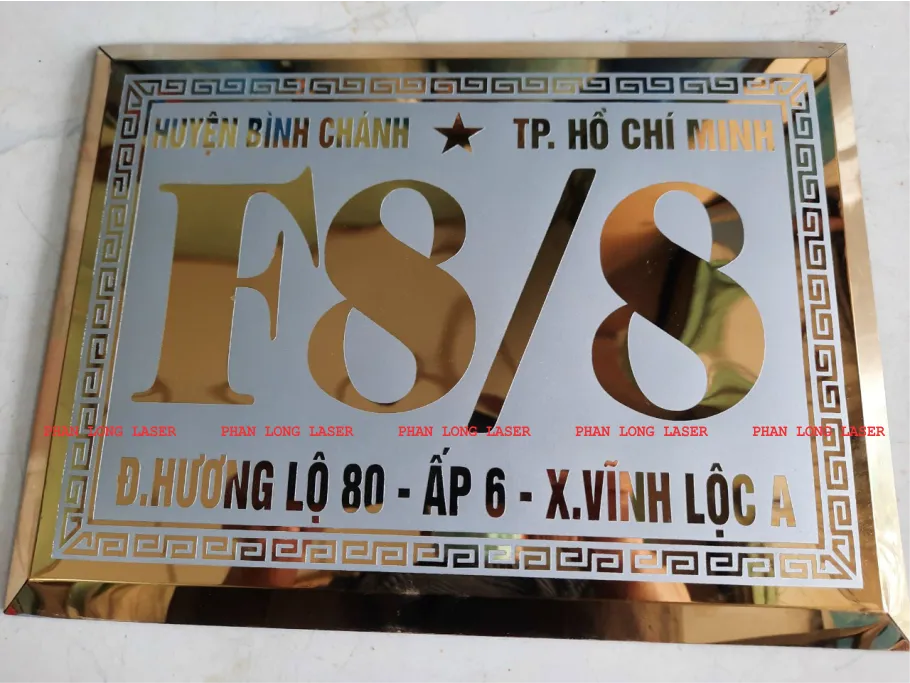 Làm biển bảng số nhà bằng chất liệu inox theo yêu cầu khắc ăn mòn lấy nhanh lấy liền giá siêu rẻ Làm biển bảng số nhà bằng chất liệu inox vàng bóng khắc ăn mòn tại Quận 1, Quận 12, Quận 11, Quận 2, Quận 3, Quận 10, Quận 9, Quận 4, Quận 5, Quận 7, Quận 6, Quận 8, Sài Gòn