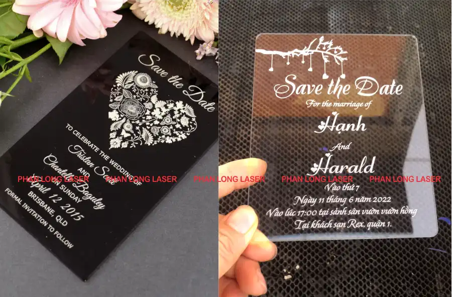 Gia công làm thiệp mời, thiệp cưới, thiệp mừng, thiệp sinh nhật bằng chất liệu nhựa mica acrylic trong suốt và đen Sản xuất làm thiệp cưới thiệp chúc mừng thiệp mời bằng nhựa mica acrylic theo yêu cầu tại Phường Diên Hồng, Phường Vườn Lài, Phường Hòa Hưng, Phường Minh Phụng, Phường Bình Thới, Phường Hòa Bình, Phường Phú Thọ, Phường Đông Hưng Thuận, Phường Trung Mỹ Tây, Phường Tân Thới Hiệp, Phường Thới An, Phường An Phú Đông, Phường An Lạc, Phường Bình Tân, Phường Tân Tạo, Phường Bình Trị Đông, Phường Bình Hưng Hòa, Phường Gia Định, Phường Bình Thạnh, Phường Bình Lợi Trung