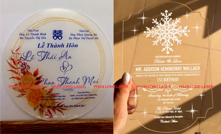Làm Thiệp Cưới thiệp mừng thiệp mời bằng nhựa mica acrylic theo yêu cầu lấy liền giá rẻ Làm thiệp cưới thiệp mừng, thiệp mời, thiệp sinh nhật bằng nhựa mica acrylic tại Cần Thơ, Ninh Kiều, Cái Răng, Bình Thủy, Ô Môn, Thốt Nốt, Phong Điền, Thới Lai, Cờ Đỏ, Vị Thanh, Hậu Giang, Đà Nẵng, Hải Phòng